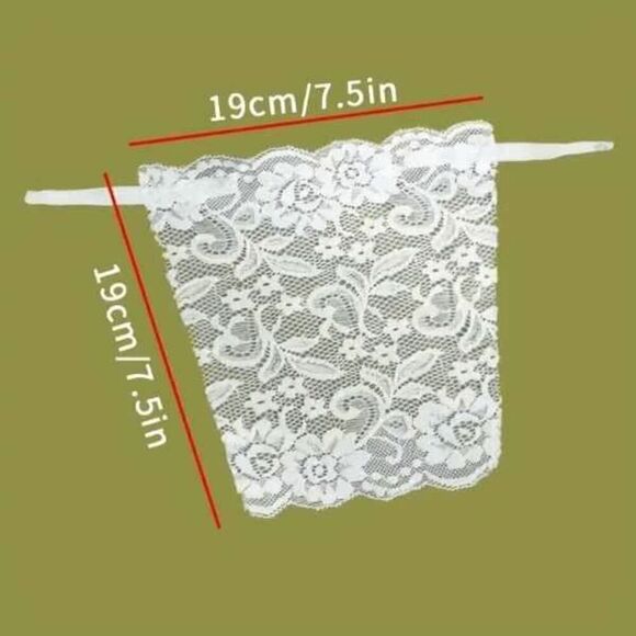Floral Lace Chest Breast Attachable Detachable Cover - Picture 6 of 9